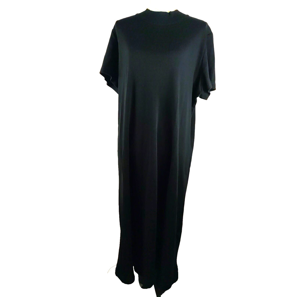 Kathy Lee Collection Women's Black Dress Short Sleeve X Large 16/ 18 Black...